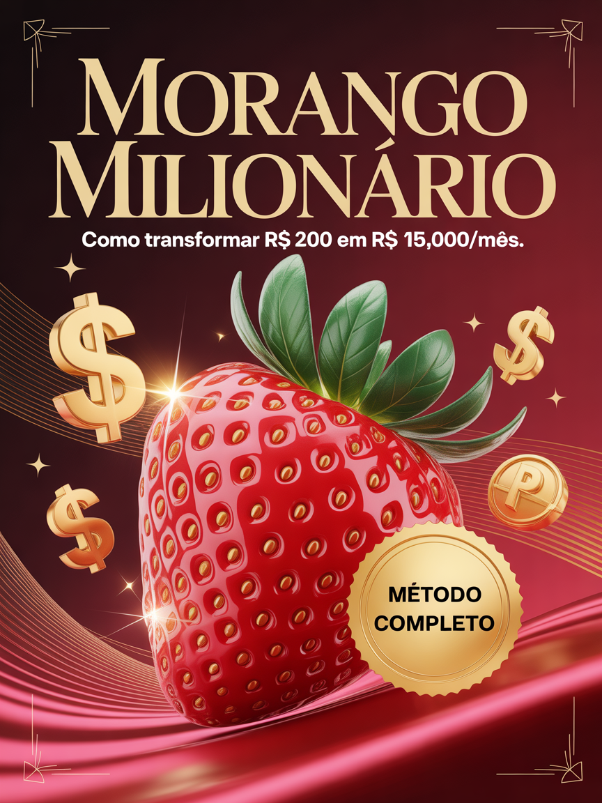 Capa do E-book Morango Milionário
