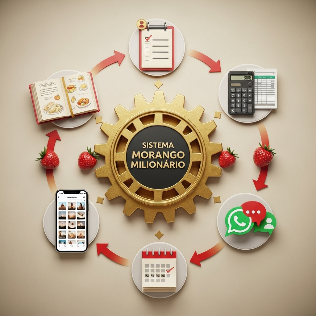 Sistema de Negócio Completo - Método Morango Milionário